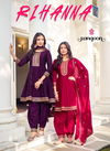 Rihanna By Rangoon Designer Work Silk Kurti With Bottom Dupatta Wholesale Market In Surat
